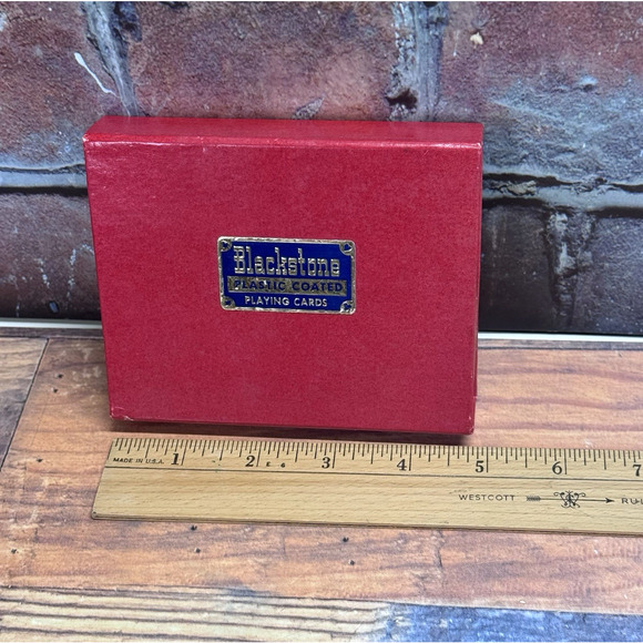 Vtg Blackstone Boxed 2 Decks Playing Cards One Sealed Hampshire Country Club HCC - Picture 2 of 5